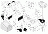 Husqvarna 5521 RS (96143000205) - Walk-Behind Mower (2007-01 & After) Ersatzteile Handle & Deck Assembly