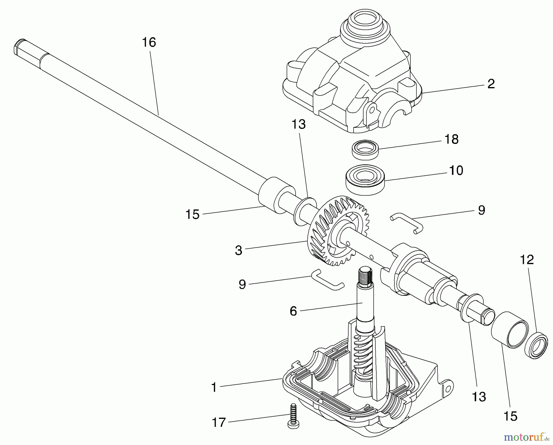 Husqvarna Rasenmäher 5521 RSB (954223470) - Husqvarna Walk-Behind Mower (2004-07 & After) Gear Case Assembly