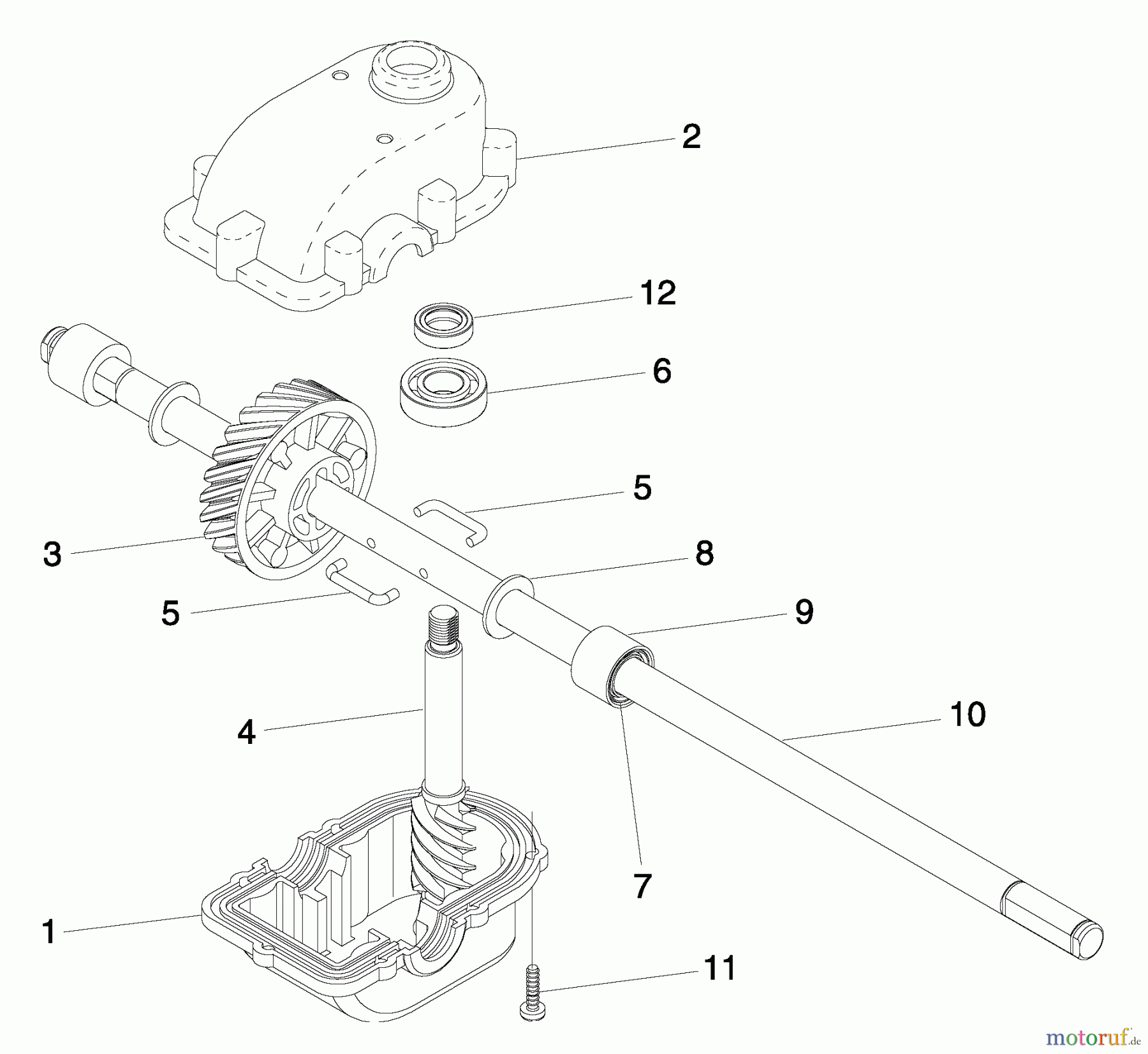 Husqvarna Rasenmäher 55R21 HV (96143000500) - Husqvarna Walk-Behind Mower (2005-01 & After) Gear Case Assembly - PN 532188294