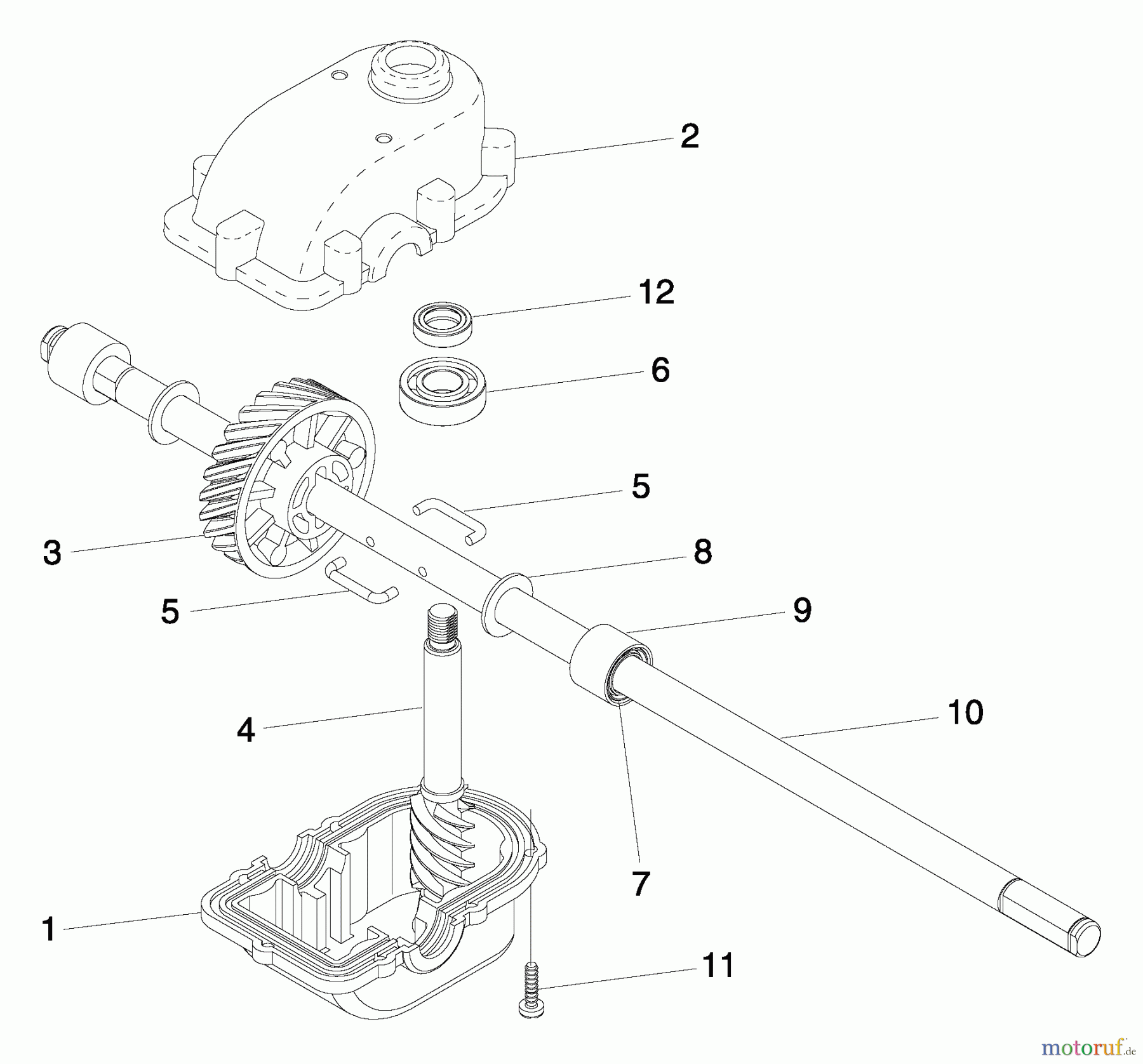Husqvarna Rasenmäher 55R21 HV (96143000501) - Husqvarna Walk-Behind Mower (2005-02 & After) Gear Case Assembly