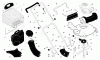Husqvarna 55R21 HV (96143000501) - Walk-Behind Mower (2005-02 & After) Ersatzteile Handle & Deck Assembly