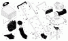Husqvarna 55R21 HV (96143000502) - Walk-Behind Mower (2006-02 & After) Ersatzteile Handle & Deck Assembly
