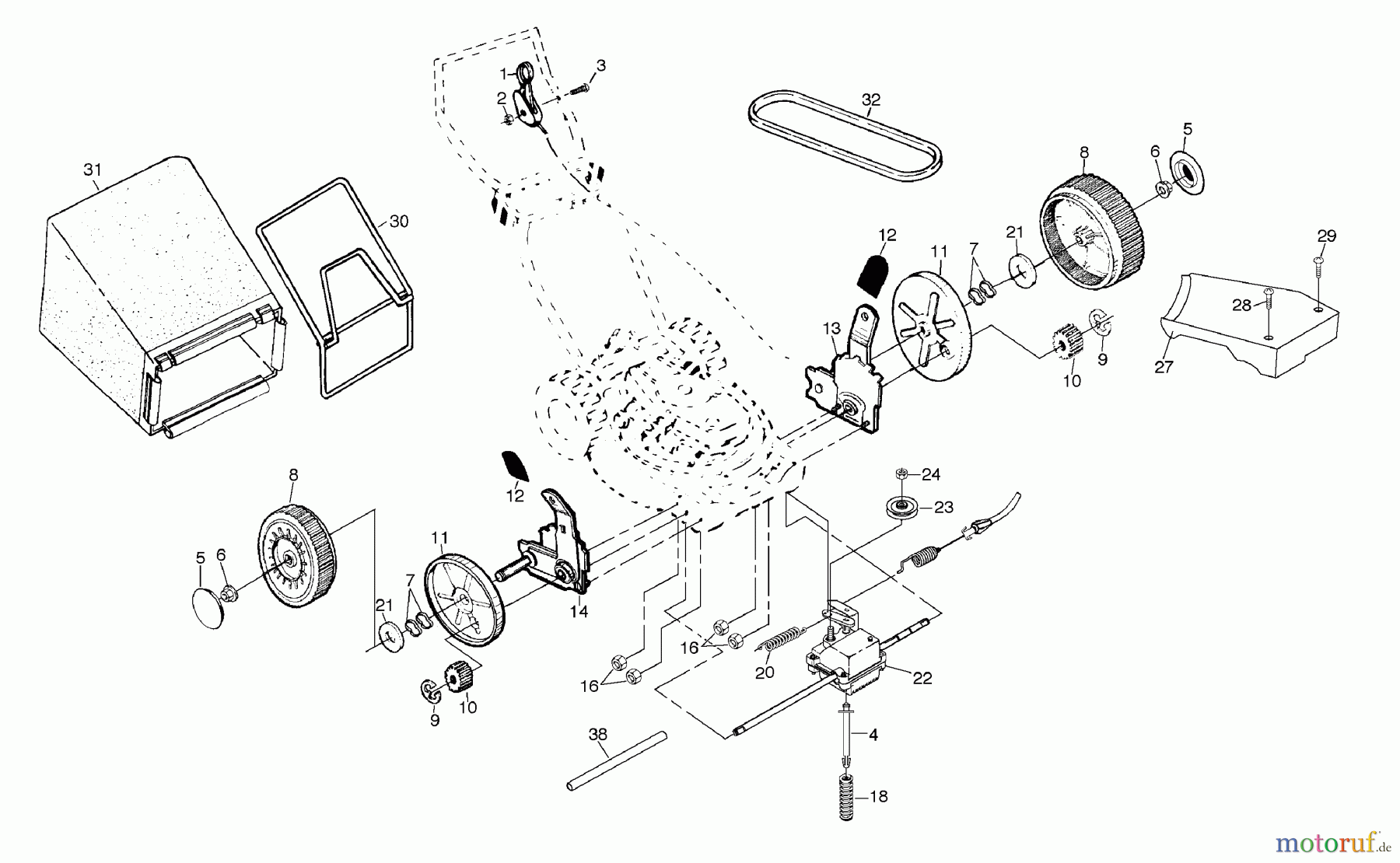 Husqvarna Rasenmäher 560 HS (954140058D) - Husqvarna Walk-Behind Mower (1999-04 & After) Repair Parts (Part 2)