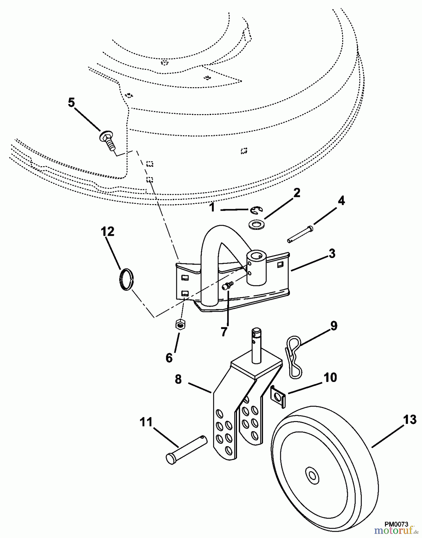 Husqvarna Rasenmäher 580 RSW (601100022) - Husqvarna Walk-Behind Mower (2001-06 & After) Swivel Wheels And Brackets