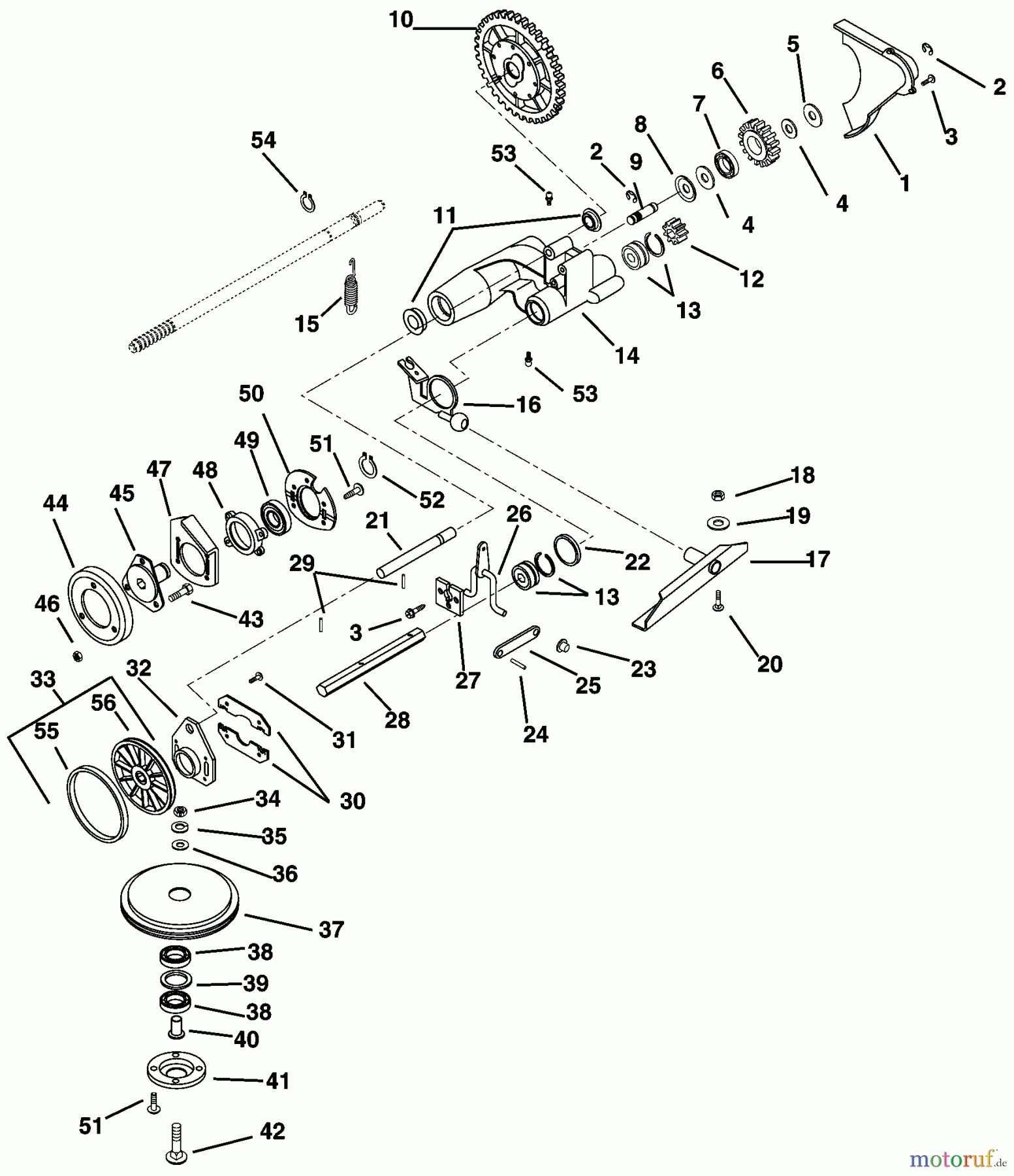 Husqvarna Rasenmäher 600 C (601100023) - Husqvarna Walk-Behind Mower (2000-03 to 2000-10) Friction Wheel & Adjusters