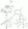 Husqvarna 580 R (601100024) - Walk-Behind Mower (2000-11 to 2001-05) Ersatzteile Blade And Belt