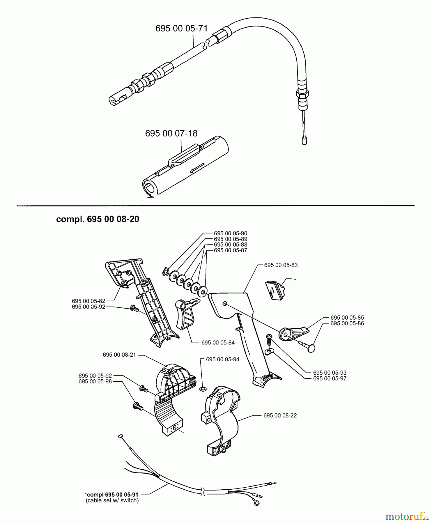 Husqvarna Bläser / Sauger / Häcksler / Mulchgeräte 165 BT - Husqvarna Backpack Blower (2001-06 & After) Throttle Assy.