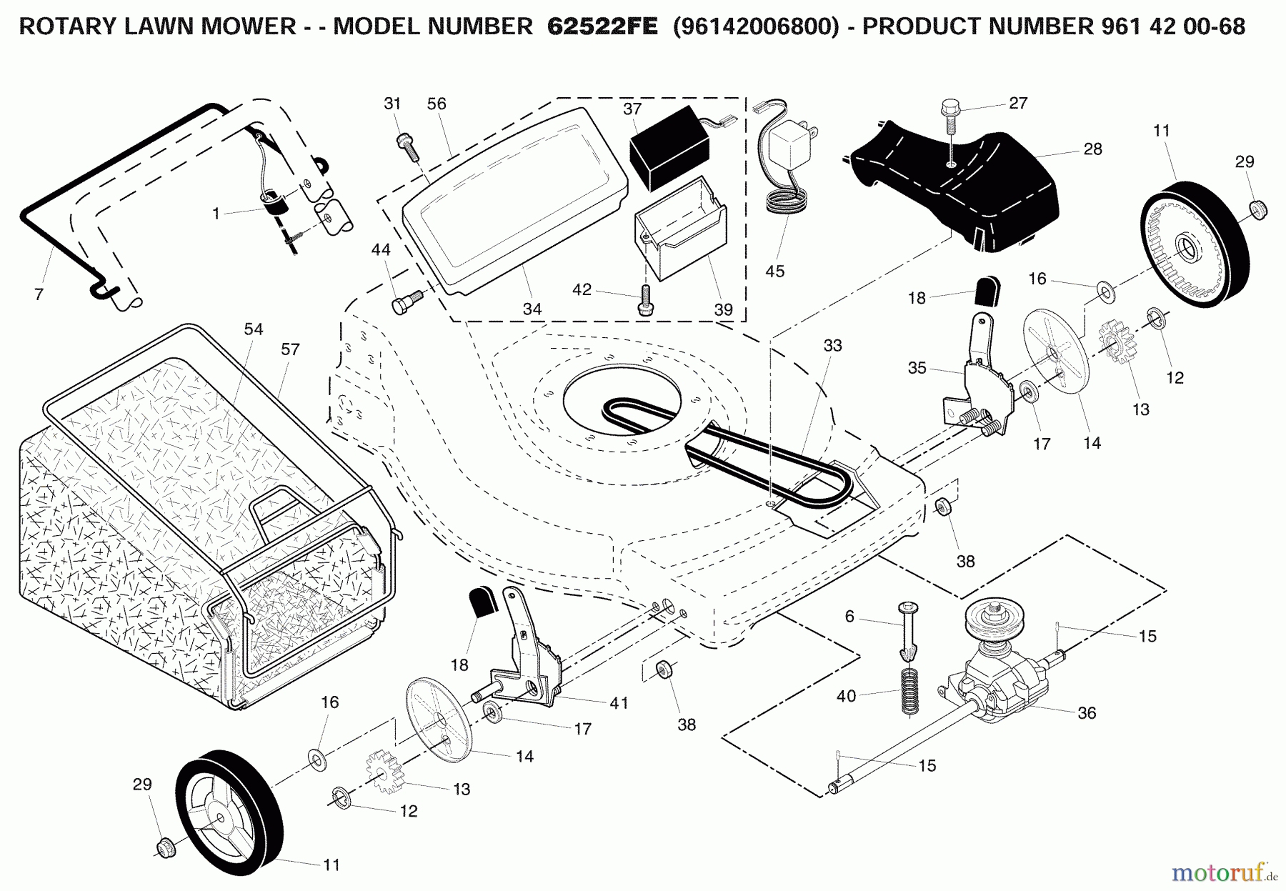 Husqvarna Rasenmäher 62522 FE (96142006800) - Husqvarna Walk-Behind Mower (2009-01 & After) Repair Parts #2