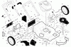 Husqvarna 62522 SH (96143000905) - Walk-Behind Mower (2007-03 & After) Ersatzteile Handle & Deck Assembly