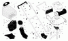 Husqvarna 67521 HV (96143001000) - Walk-Behind Mower (2005-01 & After) Ersatzteile Handle & Bag Assembly