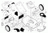 Husqvarna 67522 ES (96143001200) - Walk-Behind Mower (2006-03 & After) Ersatzteile Handle & Deck Assembly