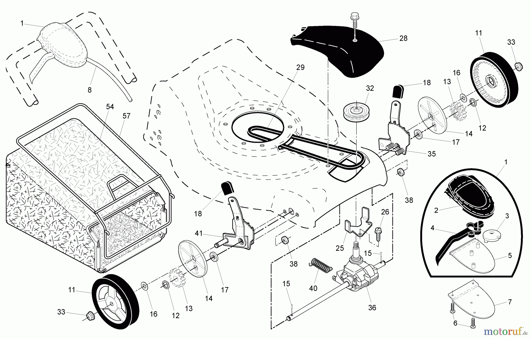 Husqvarna Rasenmäher 7021 F (96143004202) - Husqvarna Walk-Behind Mower (2010-01 & After) Frame