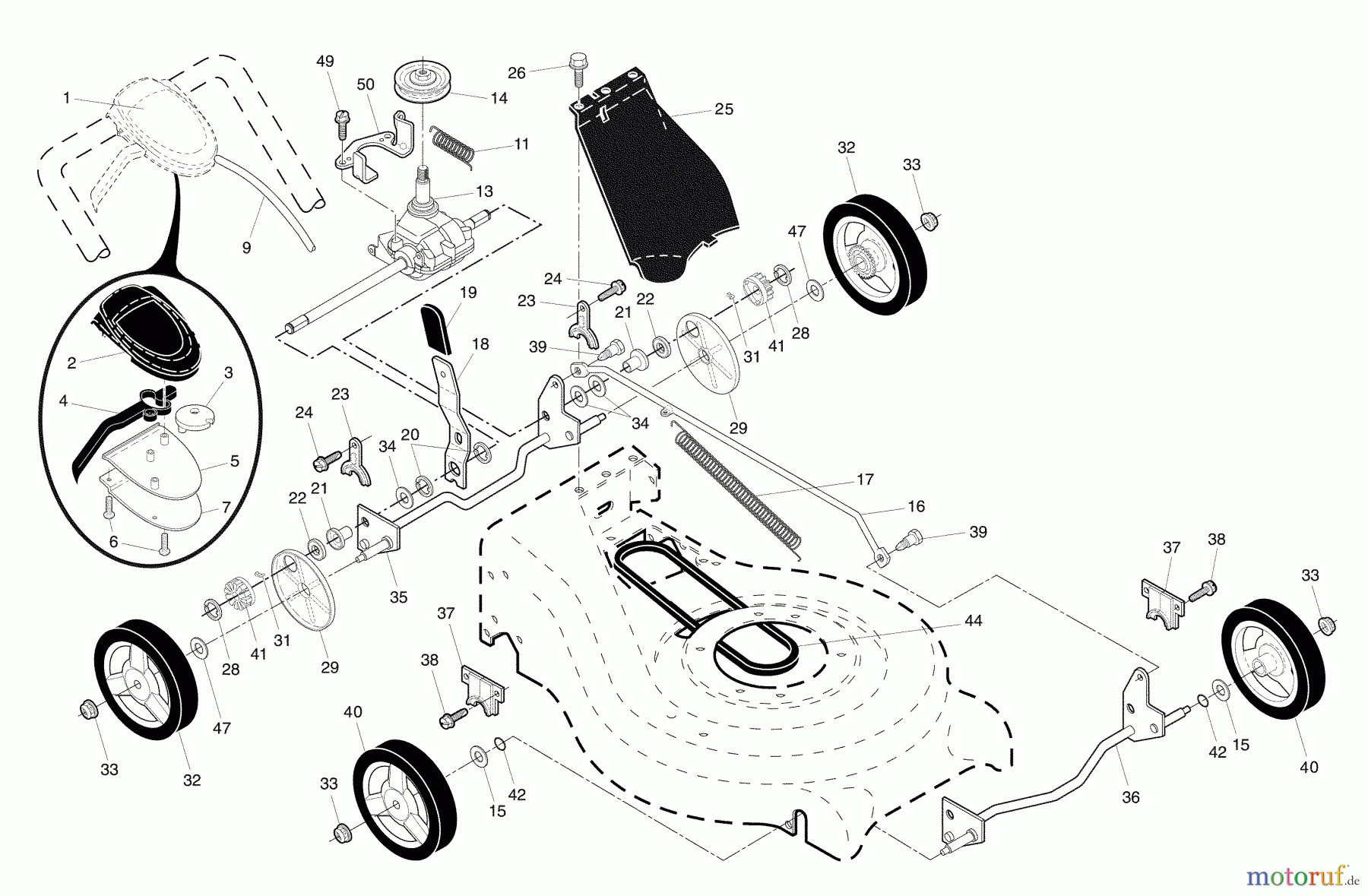 Husqvarna Rasenmäher 7021 R (96143004600) - Husqvarna Walk-Behind Mower (2009-01 & After) Repair Parts #2