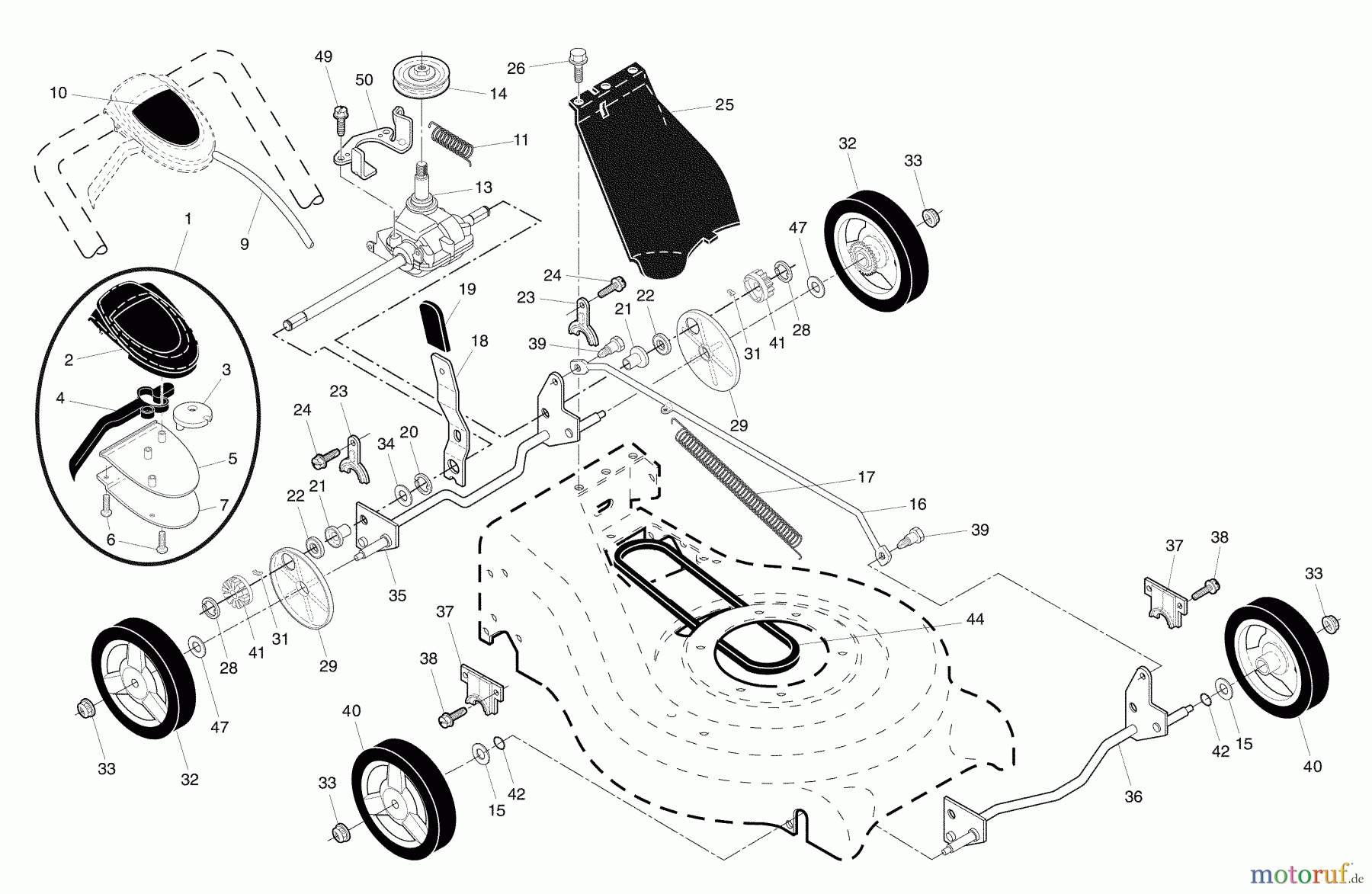 Husqvarna Rasenmäher 7021 RB (96143005000) - Husqvarna Walk-Behind Mower (2008-12 & After) Repair Parts #2