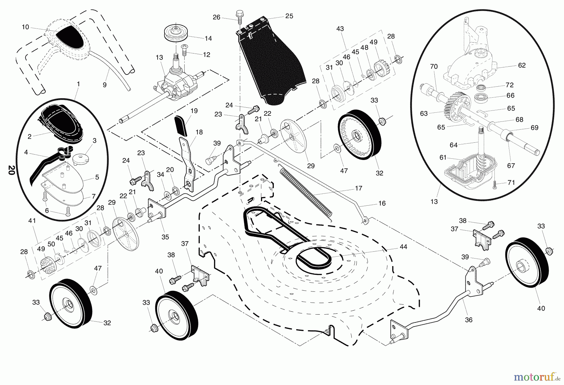 Husqvarna Rasenmäher 87521 RES (96143002200) - Husqvarna Walk-Behind Mower (2007-02 & After) 87521RES #2