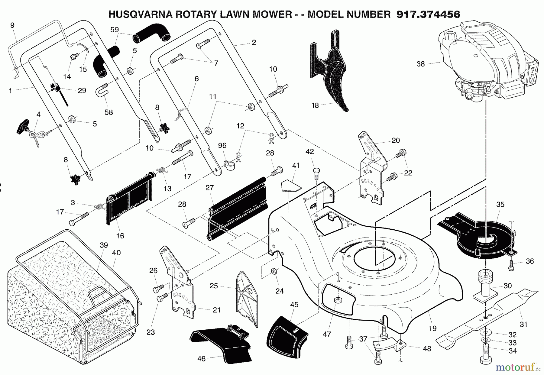 Husqvarna Rasenmäher 917.374456 - Husqvarna 21