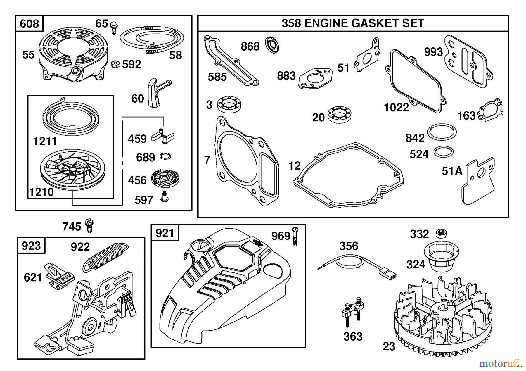 Husqvarna Rasenmäher 917.375830 - Husqvarna Walk-Behind Mower (2006-01 & After) (Sears Craftsman) Briggs & Stratton 4-Cycle Engine (Part 3)