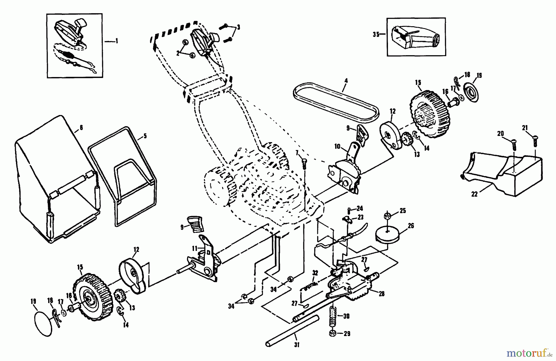 Husqvarna Rasenmäher H56 SFC (954050821) - Husqvarna Walk-Behind Mower (1992-01 & After) 22