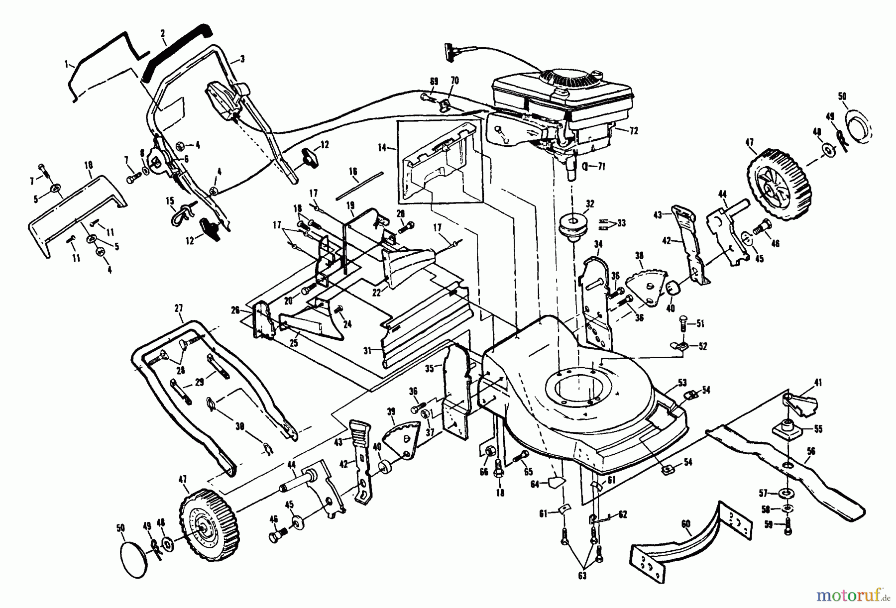 Husqvarna Rasenmäher H56 SFC (954050821) - Husqvarna Walk-Behind Mower (1992-01 & After) 22