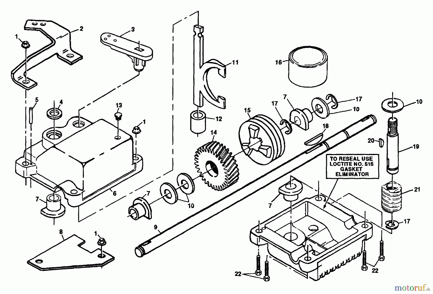 Husqvarna Rasenmäher H56 SFC (954050821) - Husqvarna Walk-Behind Mower (1992-01 & After) Gear Case Assembly