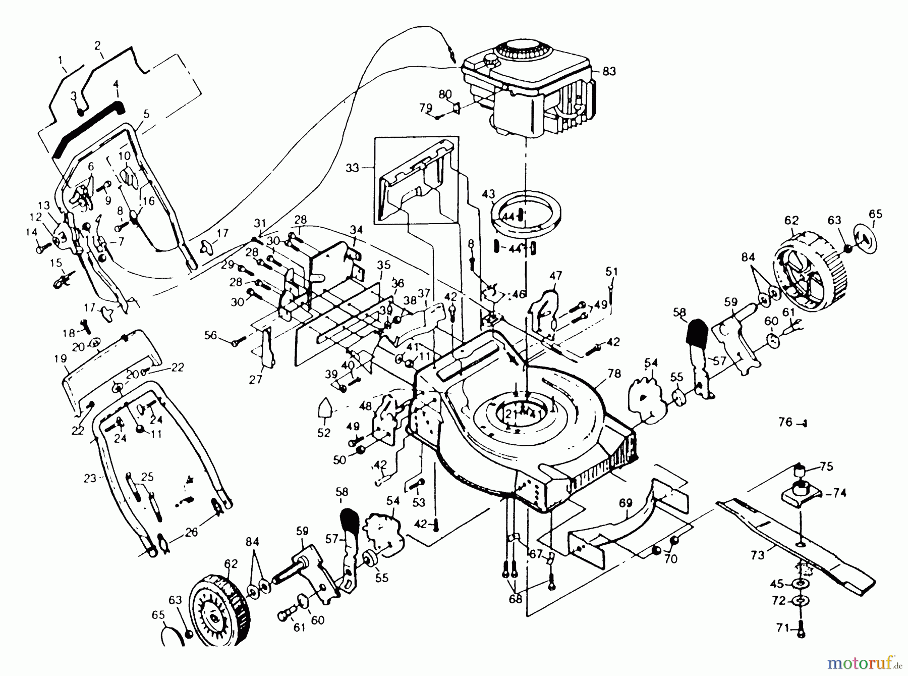  Husqvarna Rasenmäher H56 SRQC (954055011) - Husqvarna Walk-Behind Mower (1992-01 to 1991-12) 22