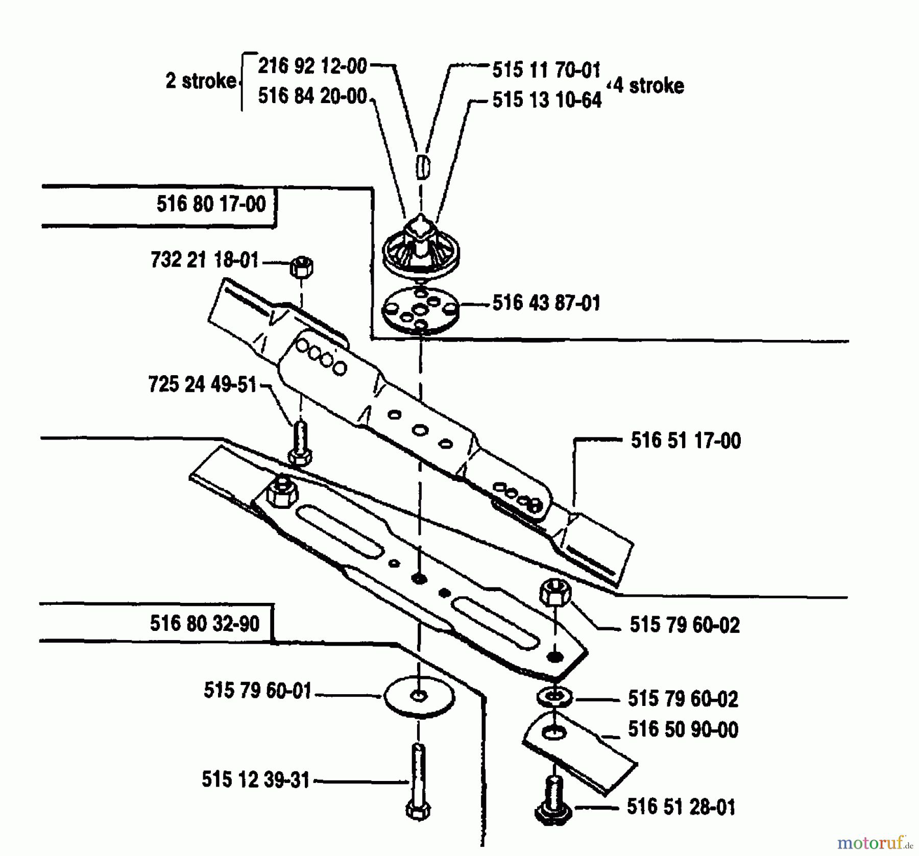 Husqvarna Rasenmäher Master Pro 4 T - Husqvarna Walk-Behind Mower (1990-01 & After) Blade Assembly