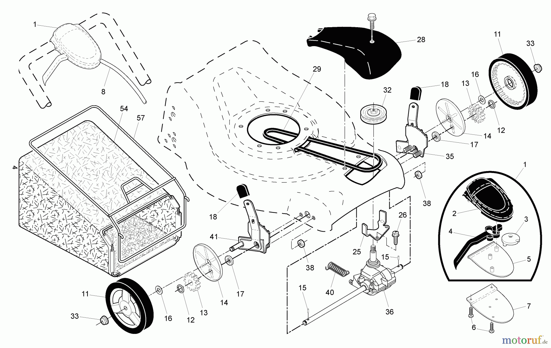 Husqvarna Rasenmäher R 53 SVL (96141022601) - Husqvarna Walk-Behind Mower (2010-04 & After) Drive