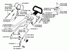 Husqvarna Royal 19 S - Walk-Behind Mower (1989-01 & After) Ersatzteile Handle Assembly