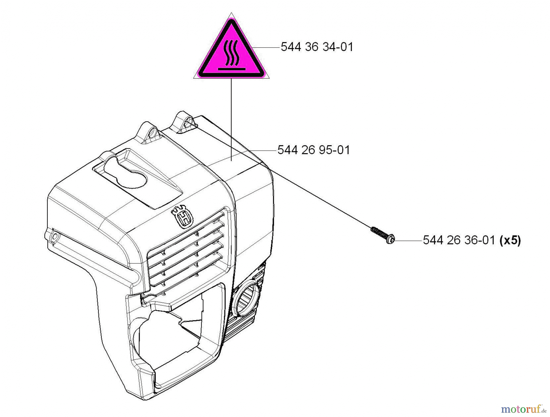 Husqvarna Bläser / Sauger / Häcksler / Mulchgeräte 170 BT - Husqvarna Backpack Blower (2006-03 to 2008-09) Cover