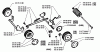 Husqvarna Royal 43 SE - Walk-Behind Mower (1995-08 to 1997-03) Ersatzteile Wheel Assembly
