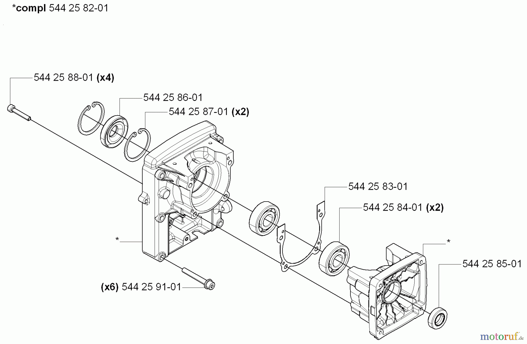 Husqvarna Bläser / Sauger / Häcksler / Mulchgeräte 170 BT - Husqvarna Backpack Blower (2006-03 to 2008-09) Crankcase