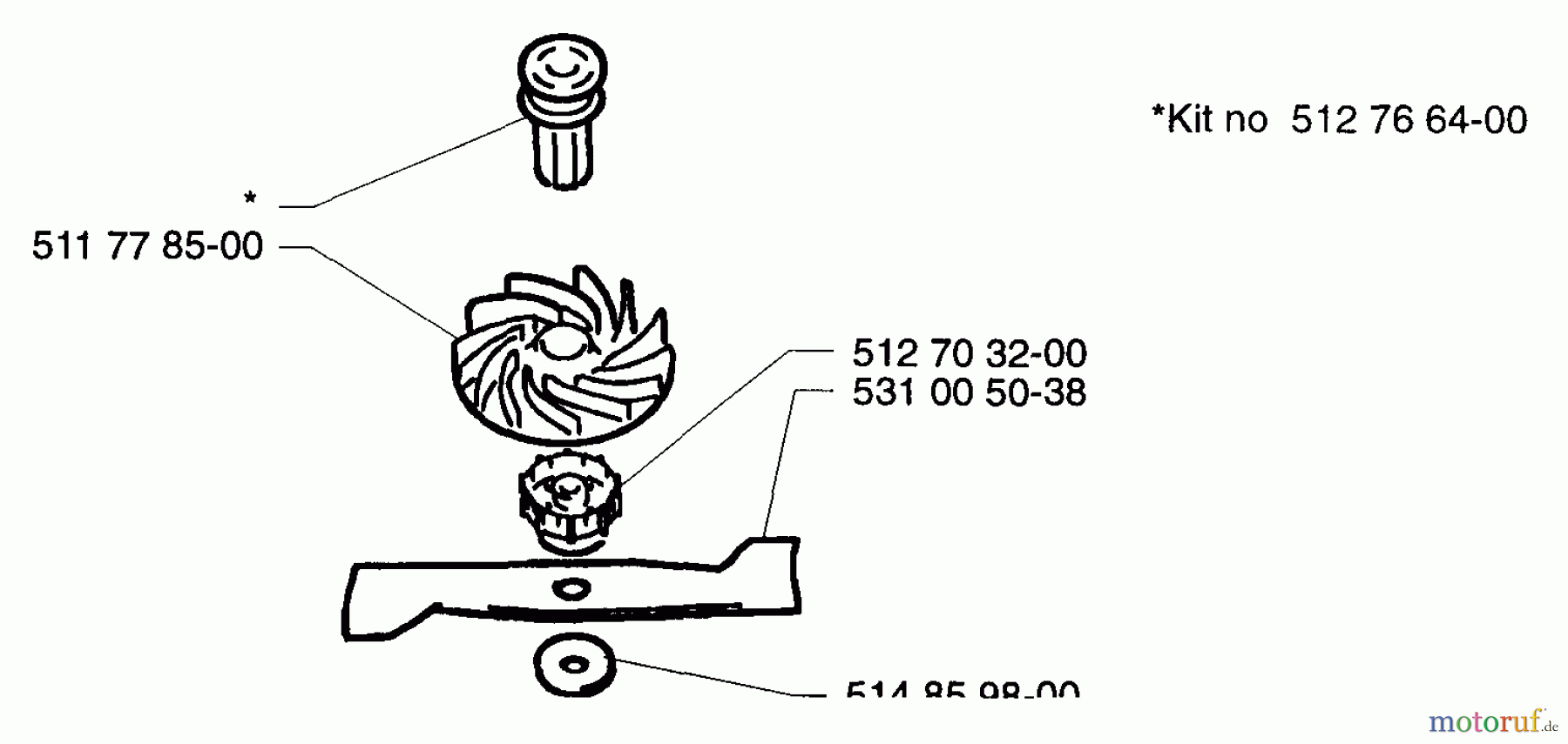 Husqvarna Rasenmäher Royal 43 SE - Husqvarna Walk-Behind Mower (1997-04 & After) Blade Assembly