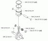 Husqvarna 170 BF - Backpack Blower (2006-03 to 2008-09) Ersatzteile Crankshaft and Piston