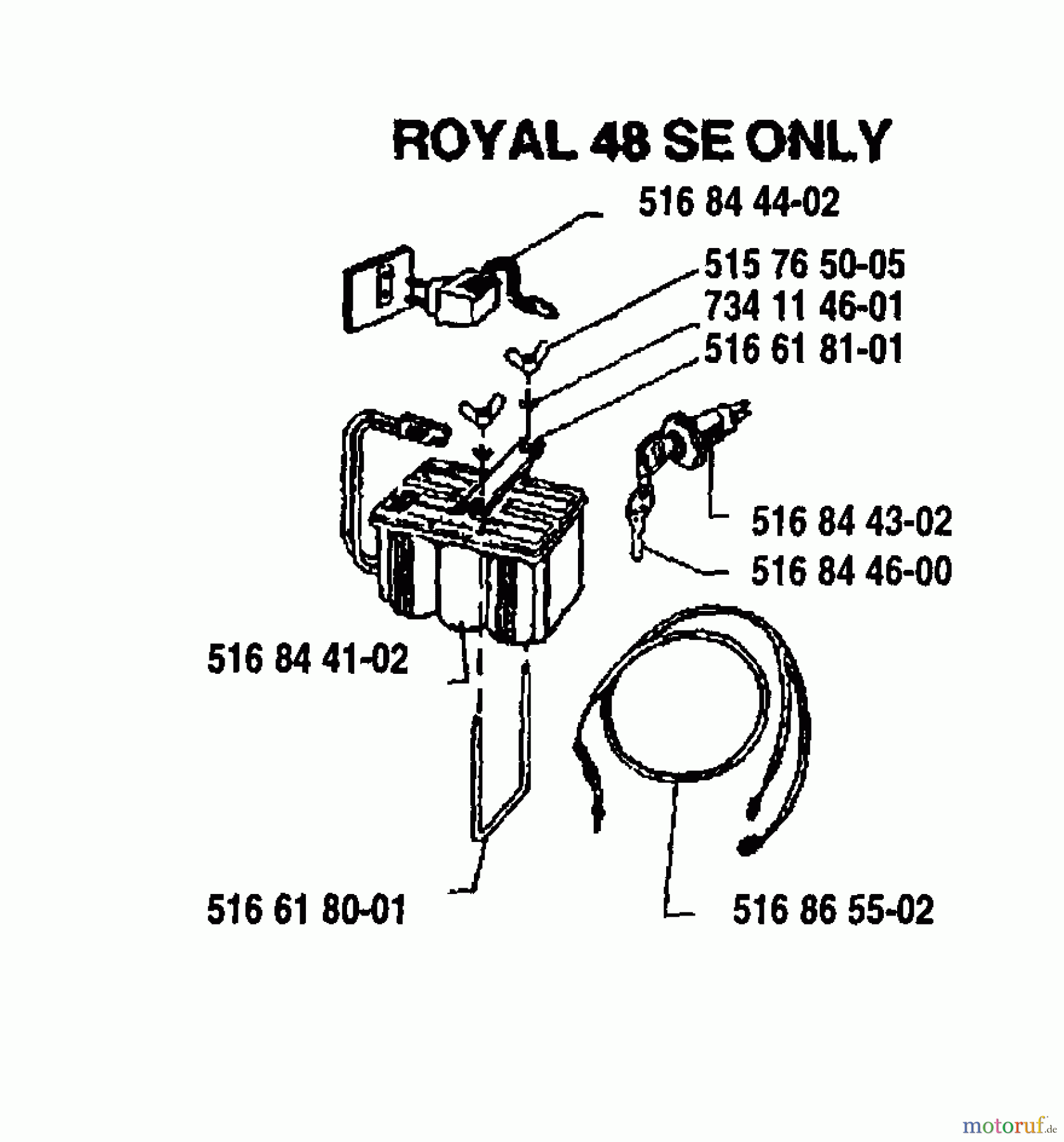 Husqvarna Rasenmäher Royal 48 - Husqvarna Walk-Behind Mower (1993-05 & After) Ignition Assembly (Royal 48 SE)