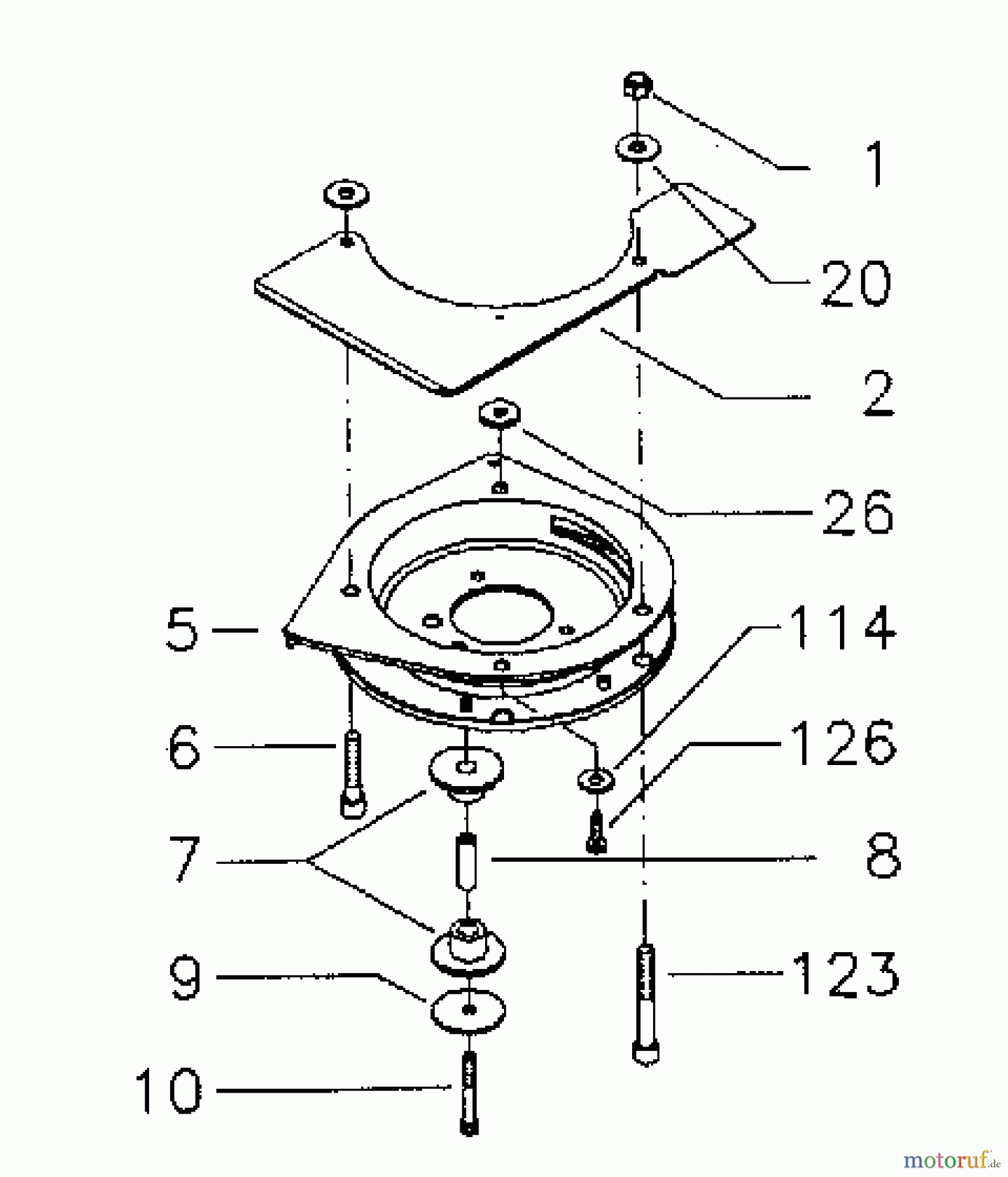  Husqvarna Rasenmäher Royal 53 S (USA) - Husqvarna Walk-Behind Mower (1998-11 & After) Blade Adapter
