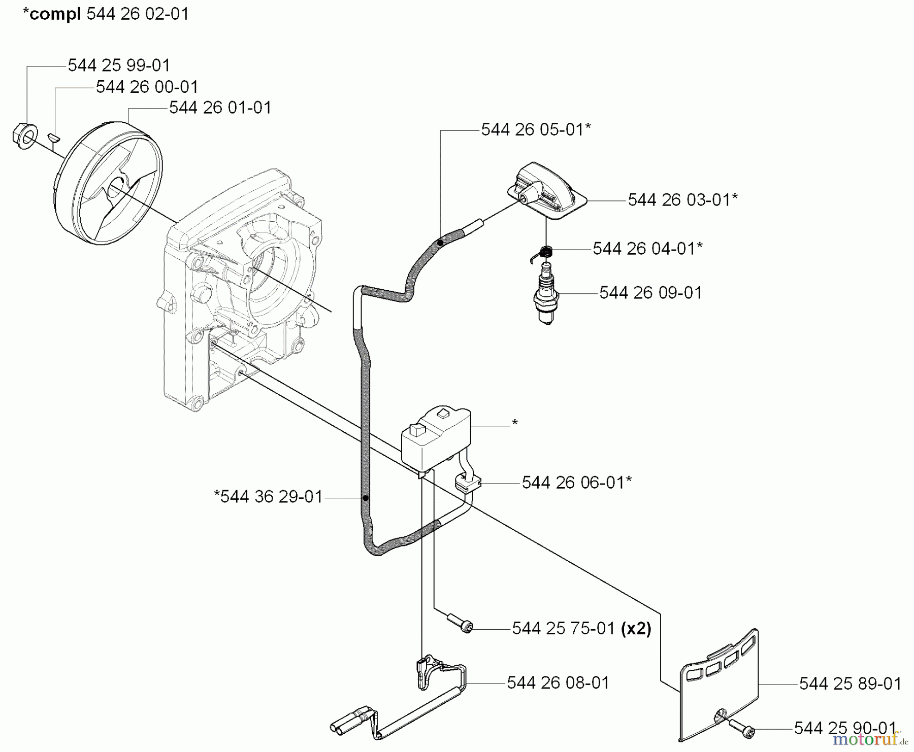 Husqvarna Bläser / Sauger / Häcksler / Mulchgeräte 170 BT - Husqvarna Backpack Blower (2006-03 to 2008-09) Ignition/ Rotor