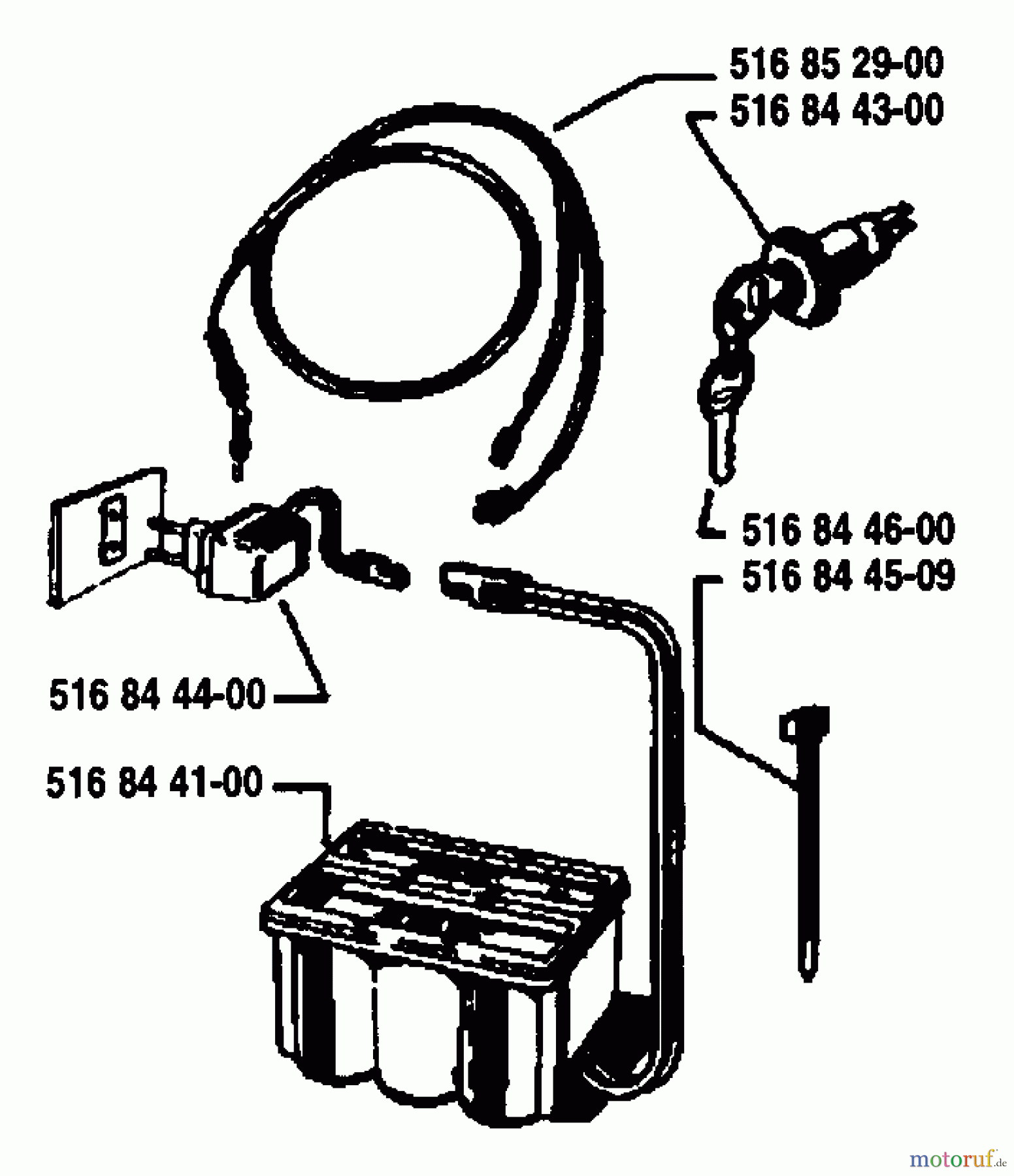 Husqvarna Rasenmäher Royal 53 SE - Husqvarna Walk-Behind Mower (1990-06 to 1992-04) Ignition/Electrical