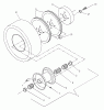 Husqvarna W 4814A (968999104) - Wide-Area Walk-Behind Mower (2000-02 to 2001-01) Ersatzteile Traction Wheel Assembly