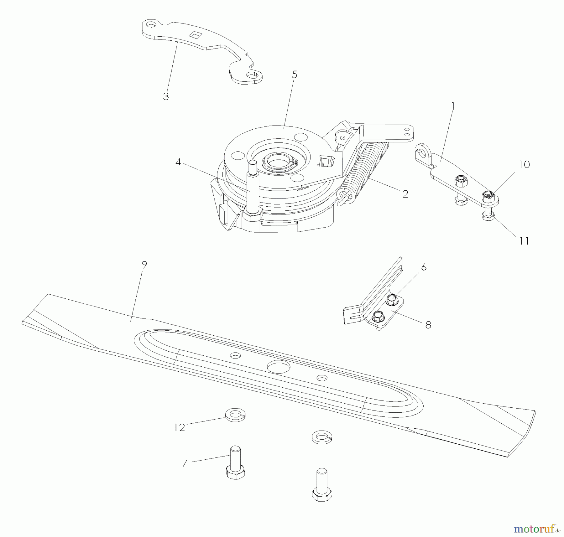  Husqvarna Rasenmäher W 21SBK (968999286) - Husqvarna Walk-Behind Mower (2007-03 & After) Cutting Equipment Blade, Brake, Clutch (BBC CE) 968999286/968999287/968999640