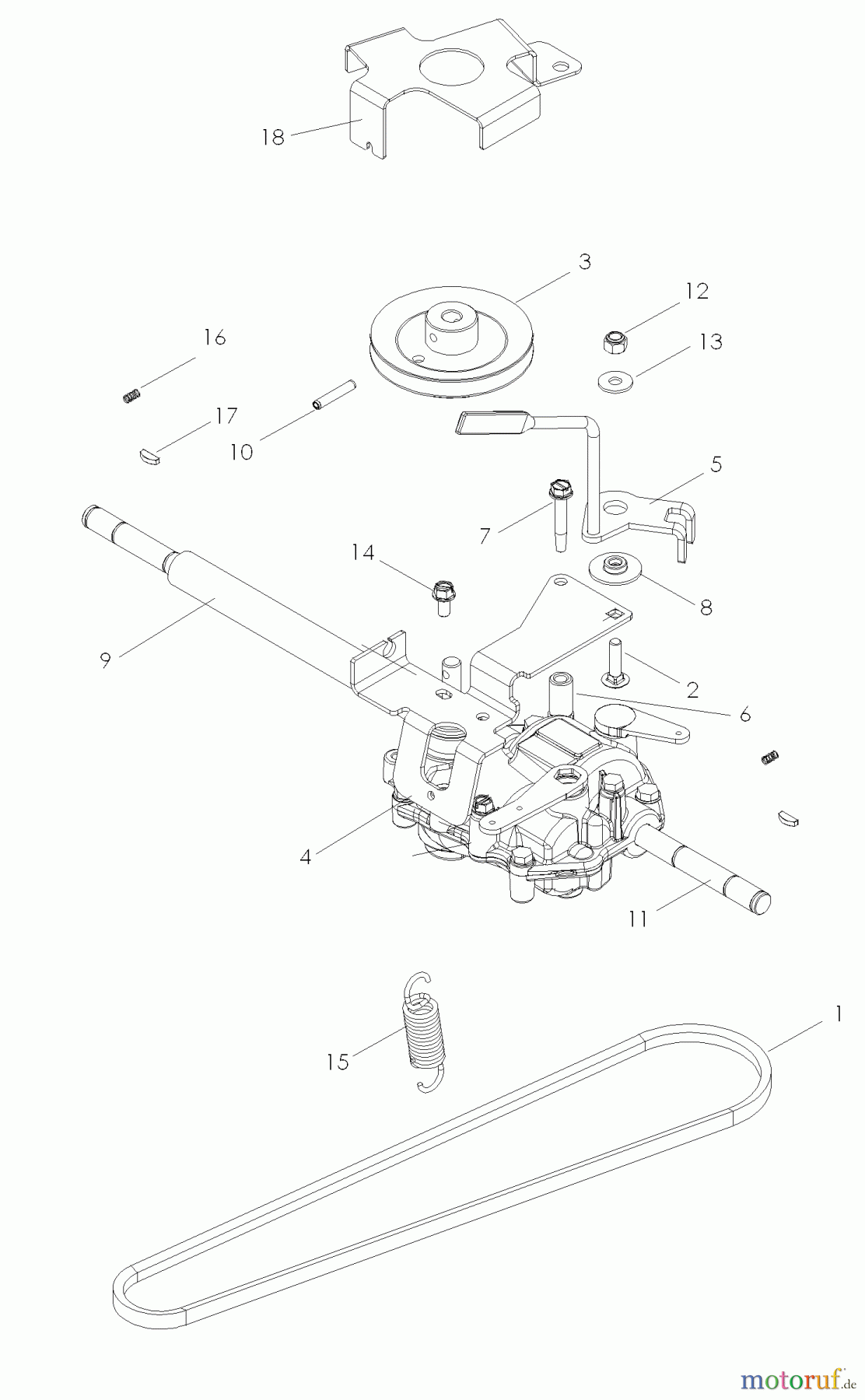 Husqvarna Rasenmäher W 21H (968999285) - Husqvarna Walk-Behind Mower (2007-03 & After) Transmission Self Propelled