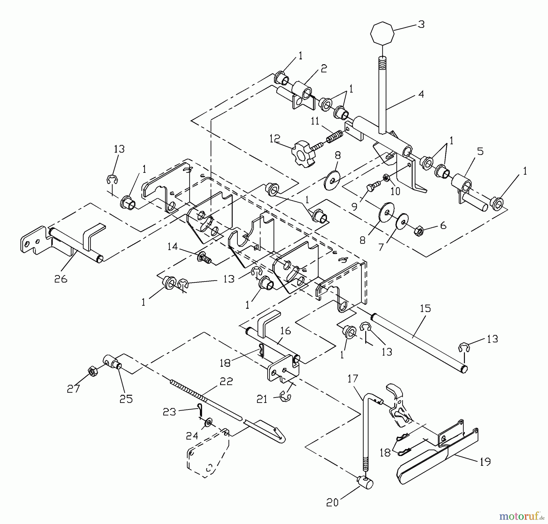 Husqvarna Rasenmäher für Großflächen WH 3614A (968999105) - Husqvarna Wide-Area Walk-Behind Mower (2001-02 & After) Motion Control Assembly