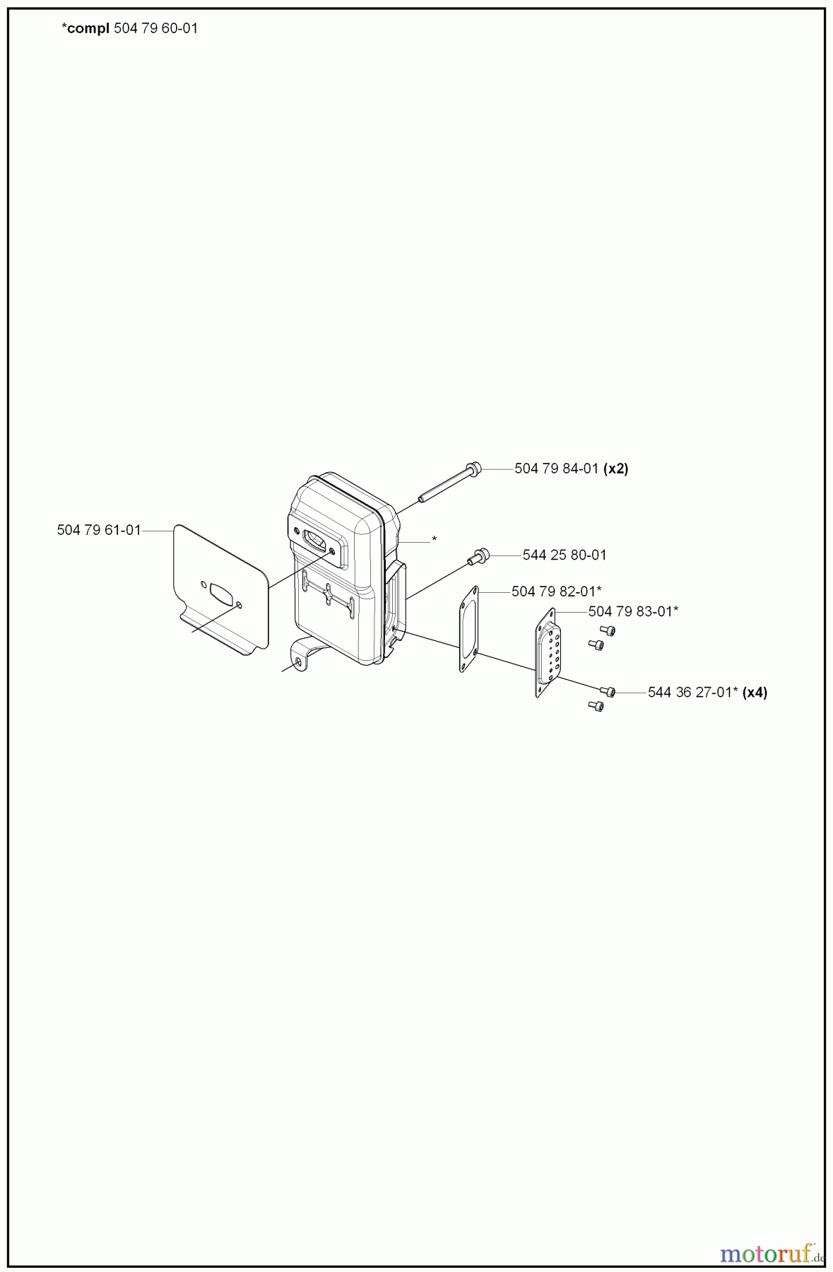 Husqvarna Bläser / Sauger / Häcksler / Mulchgeräte 180 BF - Husqvarna Backpack Blower (2008-02 to 2008-09) Muffler