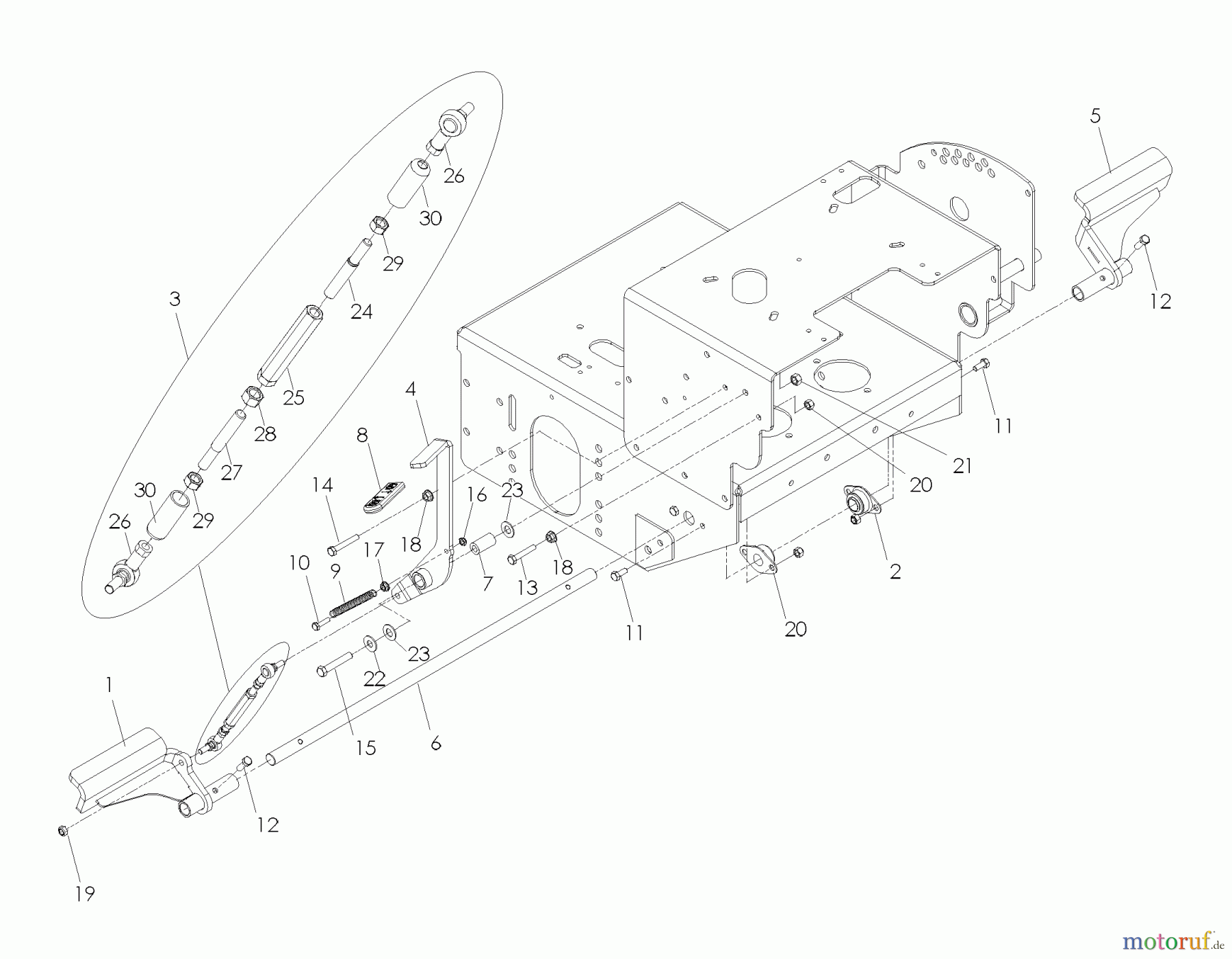 Husqvarna Rasenmäher für Großflächen WH 4817EFQ (968999252) - Husqvarna Wide-Area Walk-Behind Mower (2006-12 to 2008-07) Brake