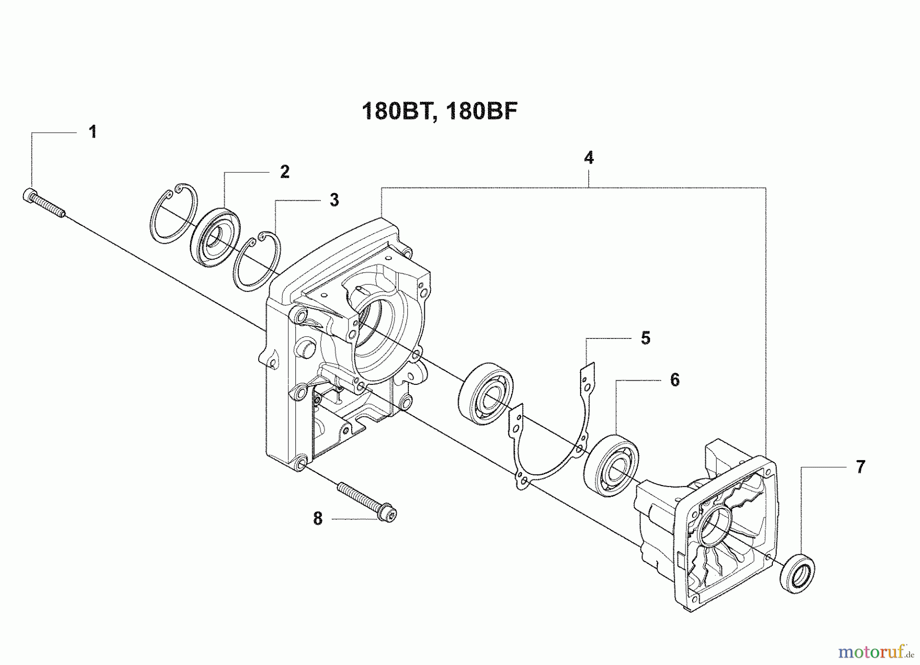Husqvarna Bläser / Sauger / Häcksler / Mulchgeräte 180 BF - Husqvarna Backpack Blower (2008-10 & After) Crankcase