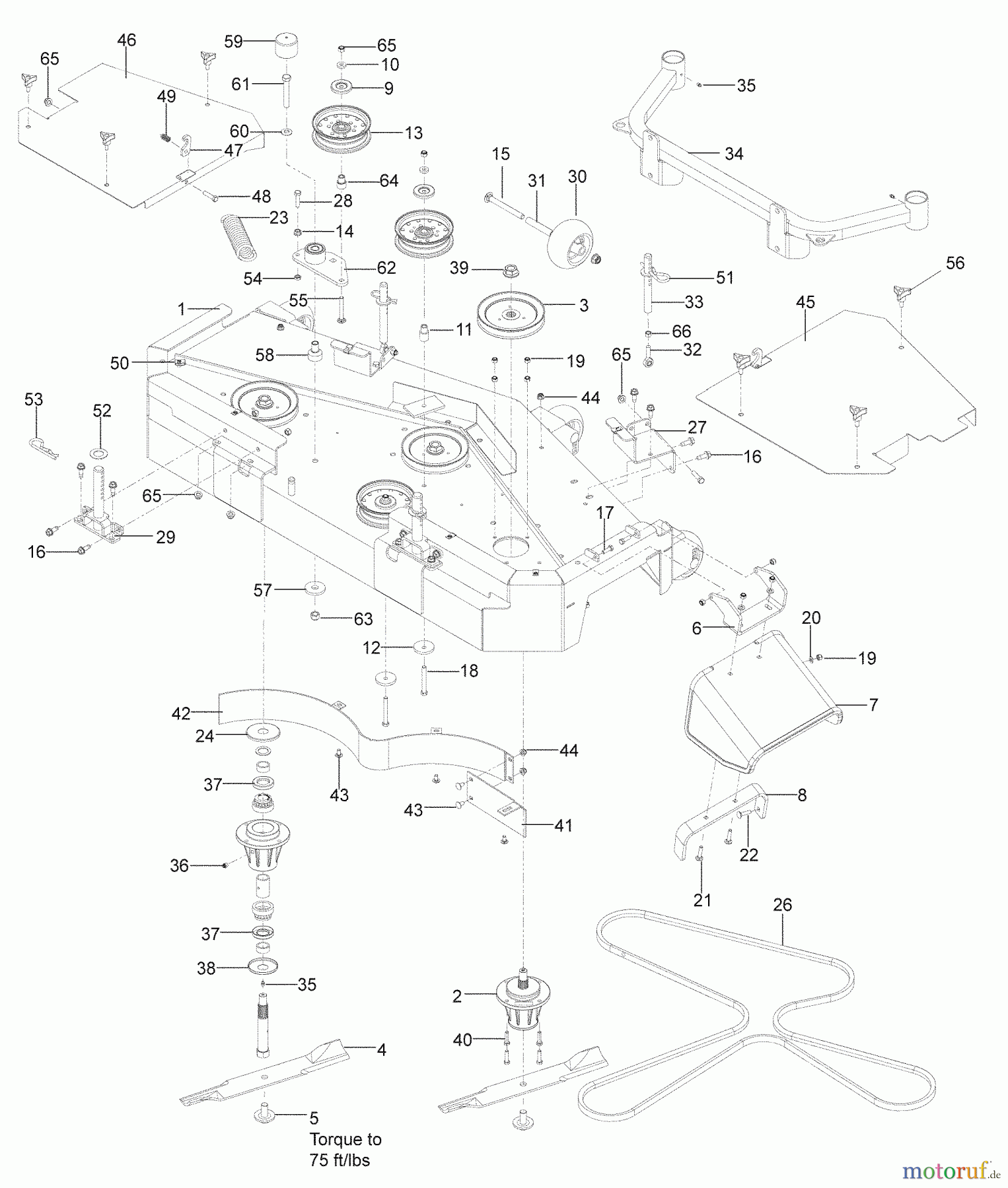  Husqvarna Rasenmäher für Großflächen WHF 6123 (966947007) - Husqvarna Wide-Area Walk-Behind Mower (2009-09 & After) 61
