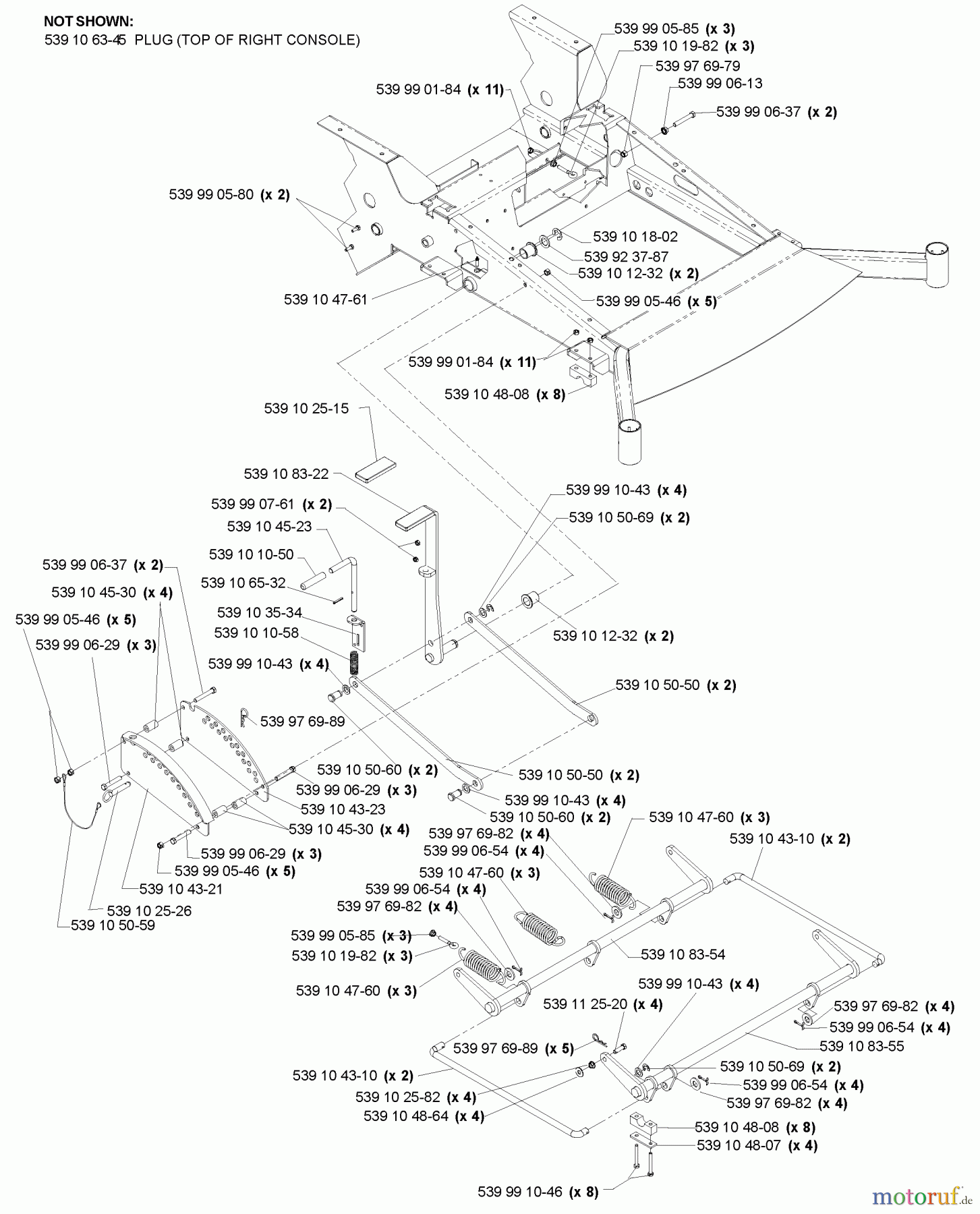 Husqvarna Nullwendekreismäher, Zero-Turn BX 34 D (968999316) - Husqvarna Zero-Turn Mower (2009-07 & After) Deck Lift Manual