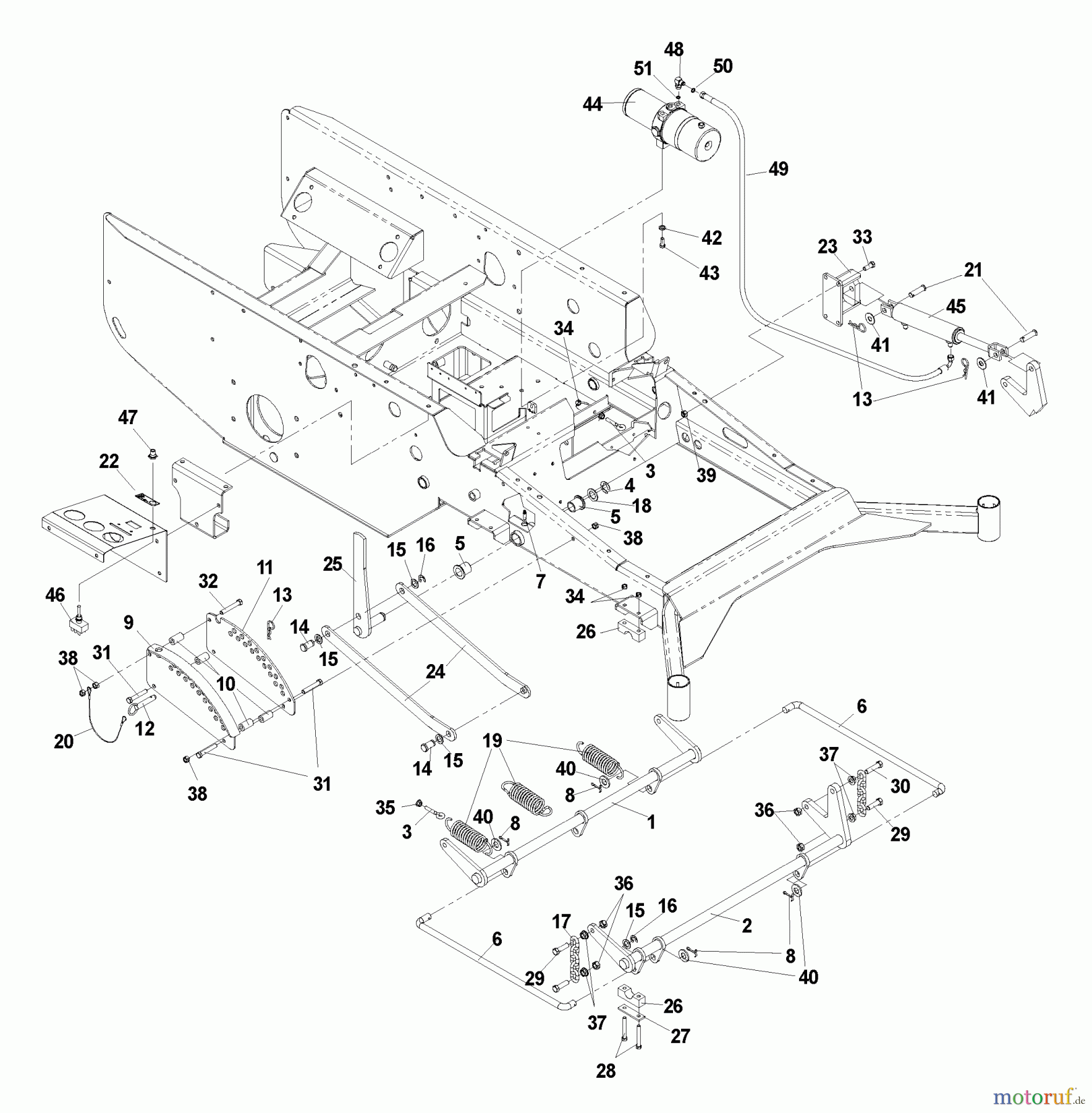 Husqvarna Nullwendekreismäher, Zero-Turn BZ 6127 D (968999262) - Husqvarna Zero-Turn Mower (2005-01 to 2005-07) Deck Lift (Power)