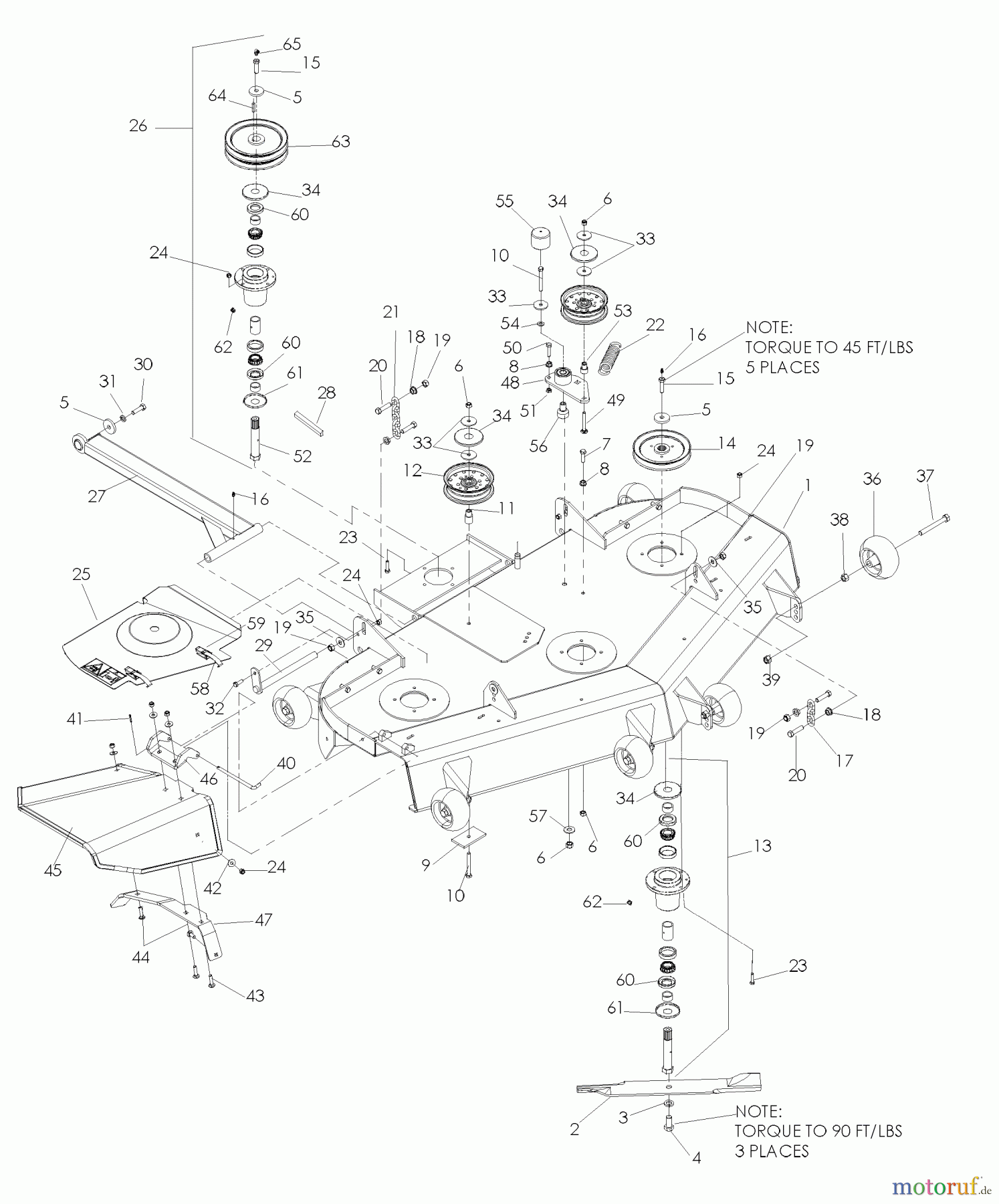  Husqvarna Nullwendekreismäher, Zero-Turn BZ 6127 DBF (968999369) - Husqvarna Zero-Turn Mower (2005-08 & After) 61
