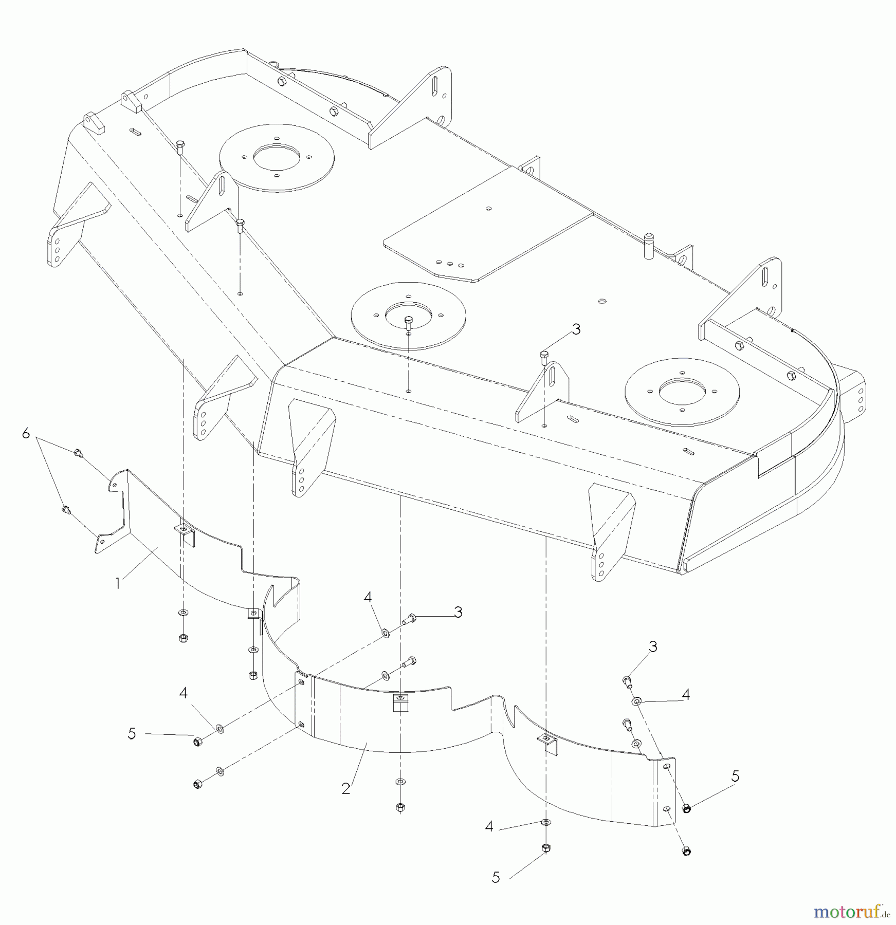 Husqvarna Nullwendekreismäher, Zero-Turn BZ 6127 D (968999262) - Husqvarna Zero-Turn Mower (2005-08 & After) Accessories Front Baffle Kits 61