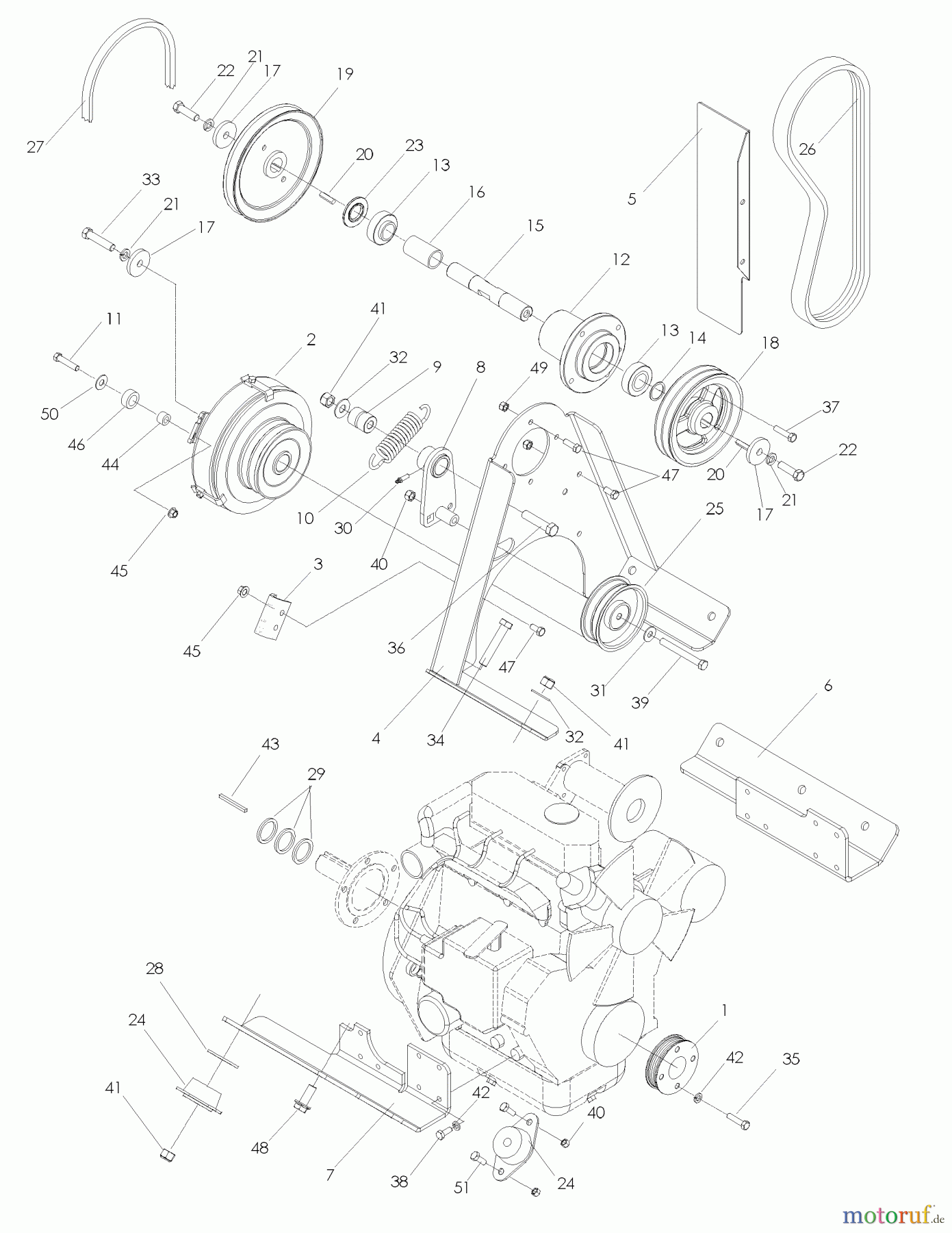  Husqvarna Nullwendekreismäher, Zero-Turn BZ 7234 DBF (968999370) - Husqvarna Zero-Turn Mower (2005-08 & After) Engine